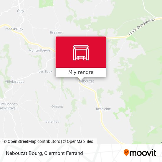 Nebouzat Bourg plan