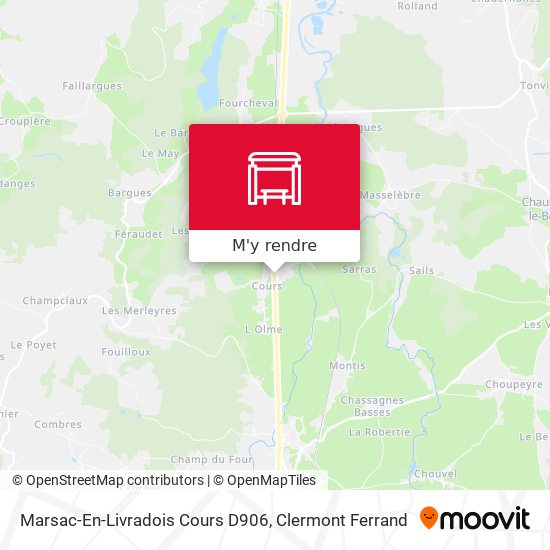 Marsac-En-Livradois Cours D906 plan
