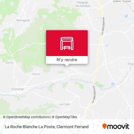 La Roche-Blanche La Poste plan