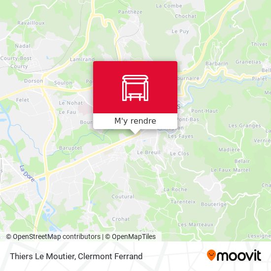 Thiers Le Moutier plan