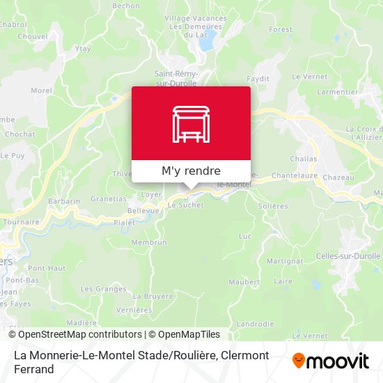 La Monnerie-Le-Montel Stade / Roulière plan