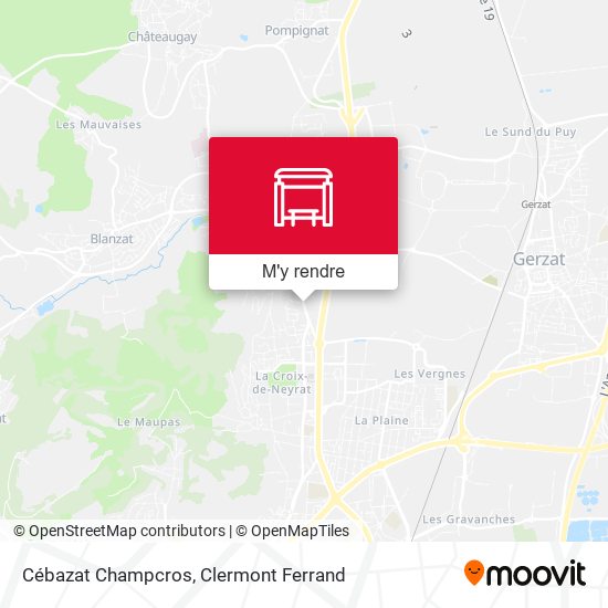 Cébazat Champcros plan