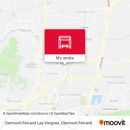 Clermont-Ferrand Les Vergnes plan