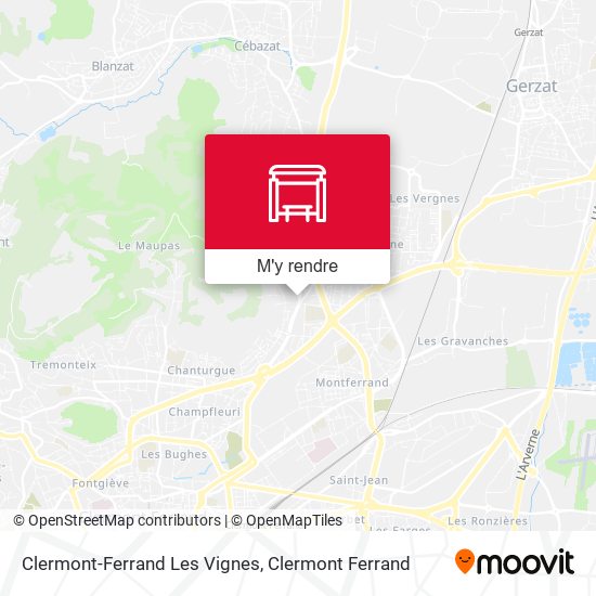 Clermont-Ferrand Les Vignes plan