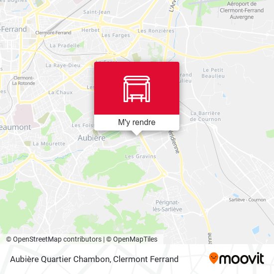 Aubière Quartier Chambon plan