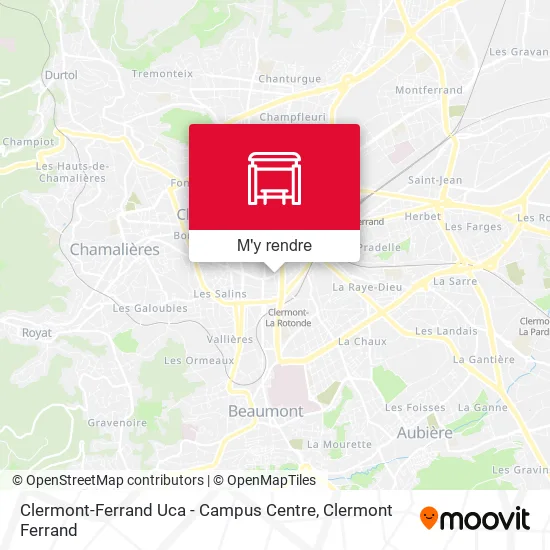 Clermont-Ferrand Uca - Campus Centre plan