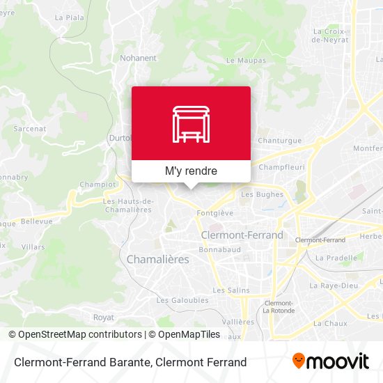 Clermont-Ferrand Barante plan