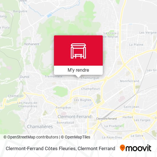 Clermont-Ferrand Côtes Fleuries plan