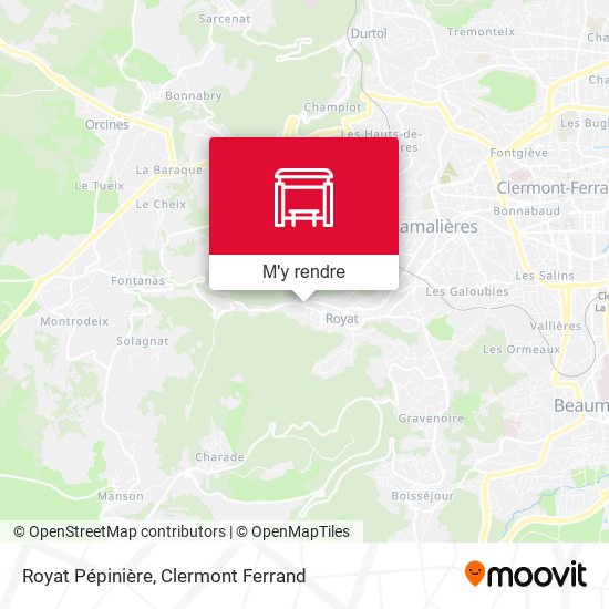 Royat Pépinière plan