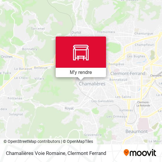 Chamalières Voie Romaine plan