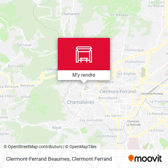 Clermont-Ferrand Beaumes plan