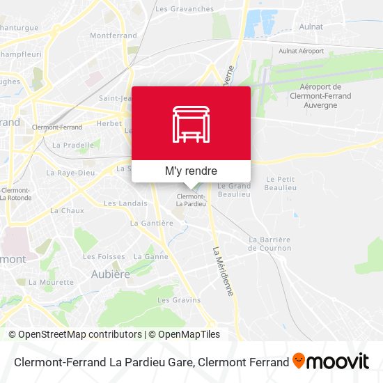 Clermont-Ferrand La Pardieu Gare plan