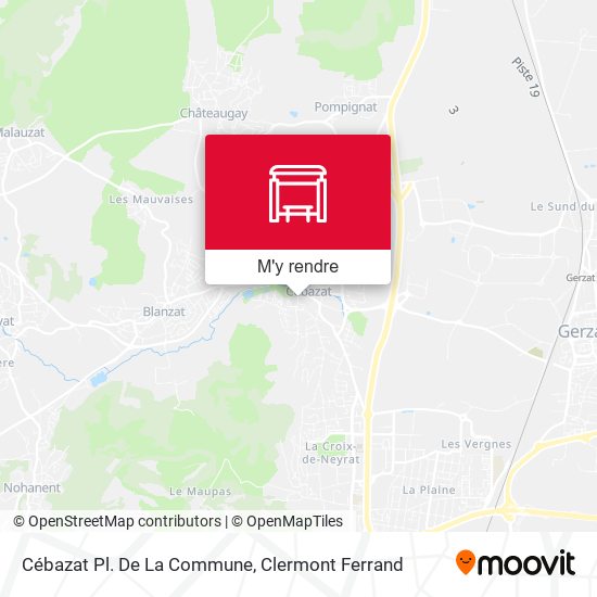 Cébazat Pl. De La Commune plan