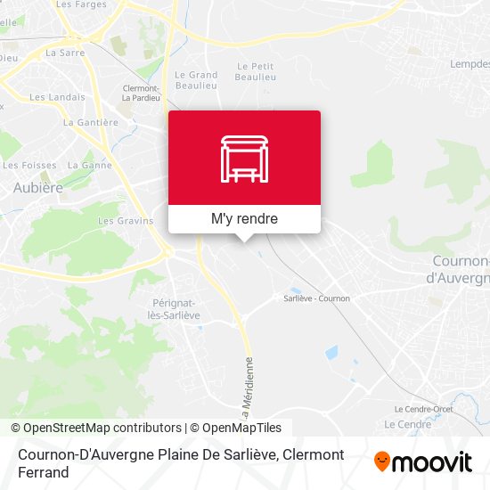 Cournon-D'Auvergne Plaine De Sarliève plan