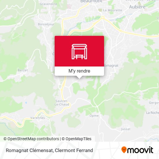 Romagnat Clémensat plan