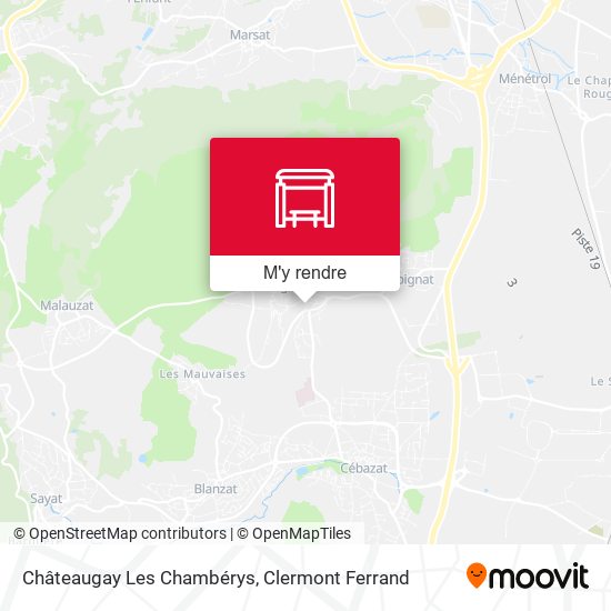 Châteaugay Les Chambérys plan