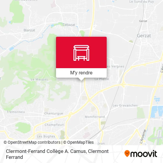 Clermont-Ferrand Collège A. Camus plan