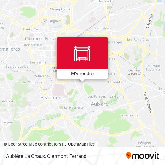 Aubière La Chaux plan