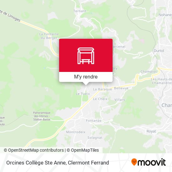 Orcines Collège Ste Anne plan