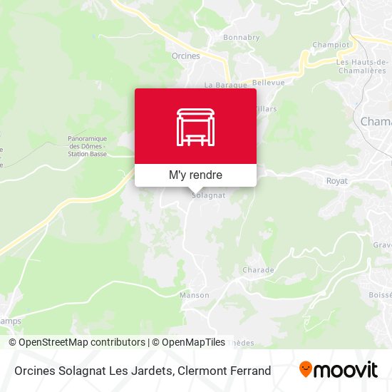 Orcines Solagnat Les Jardets plan