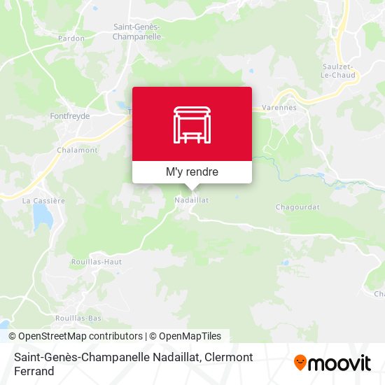 Saint-Genès-Champanelle Nadaillat plan