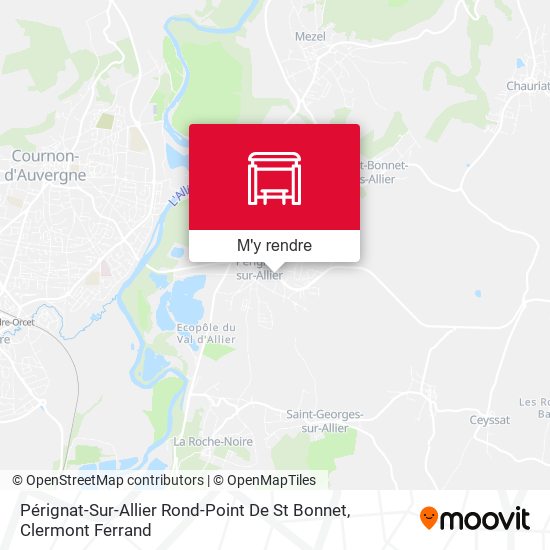 Pérignat-Sur-Allier Rond-Point De St Bonnet plan