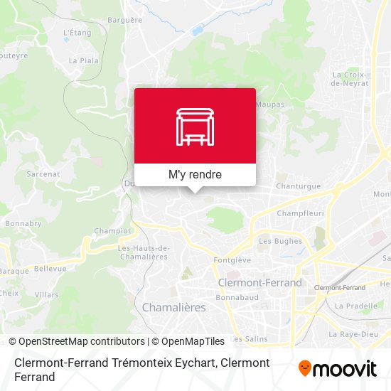 Clermont-Ferrand Trémonteix Eychart plan
