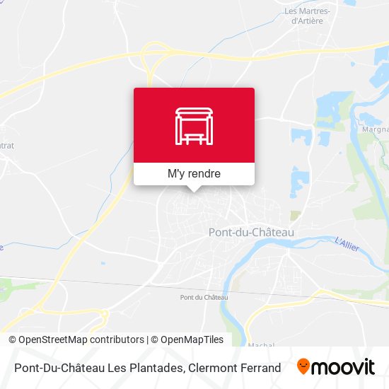 Pont-Du-Château Les Plantades plan