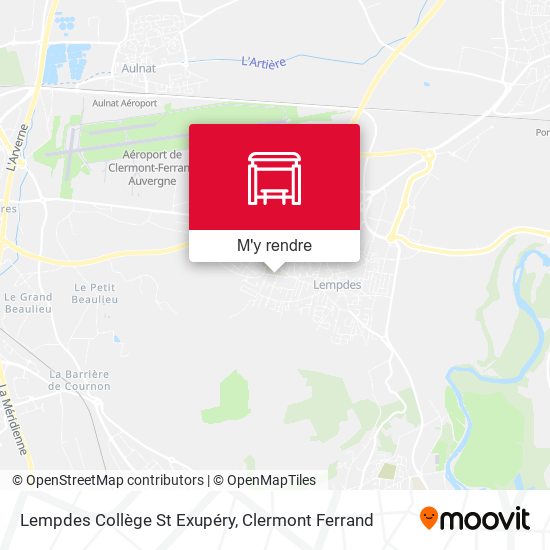 Lempdes Collège St Exupéry plan