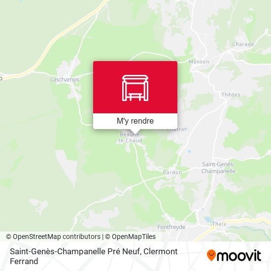 Saint-Genès-Champanelle Pré Neuf plan