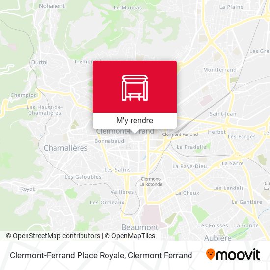 Clermont-Ferrand Place Royale plan