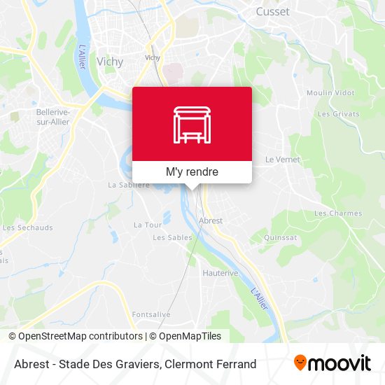 Abrest - Stade Des Graviers plan