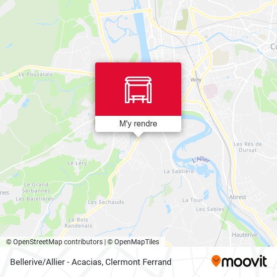 Bellerive/Allier - Acacias plan
