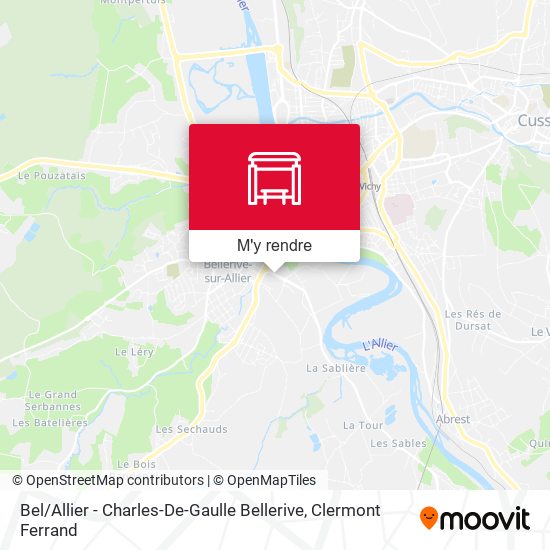 Bel / Allier - Charles-De-Gaulle Bellerive plan