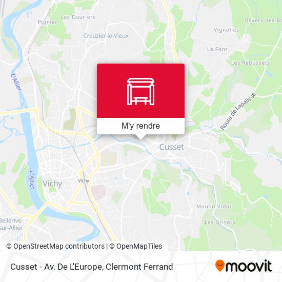 Cusset - Av. De L'Europe plan