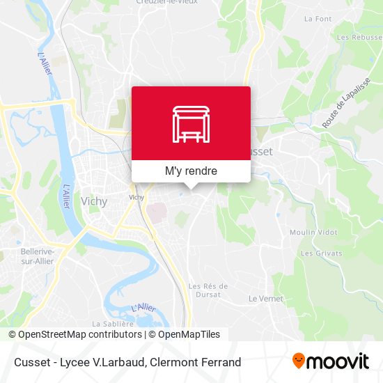 Cusset - Lycee V.Larbaud plan