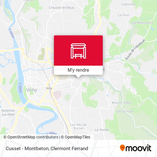 Cusset - Montbeton plan