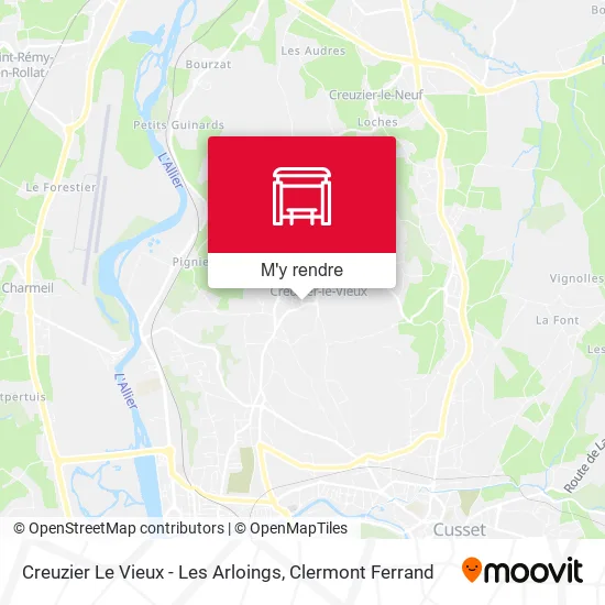 Creuzier Le Vieux - Les Arloings plan