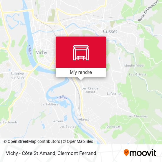 Vichy - Côte St Amand plan