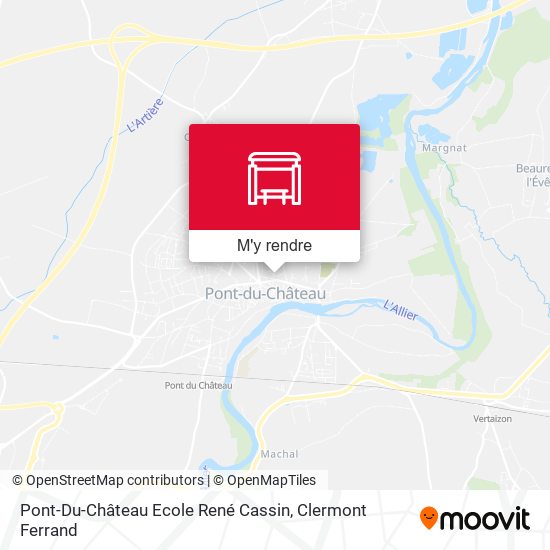 Pont-Du-Château Ecole René Cassin plan