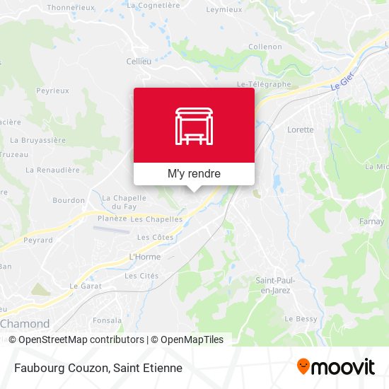 Faubourg Couzon plan