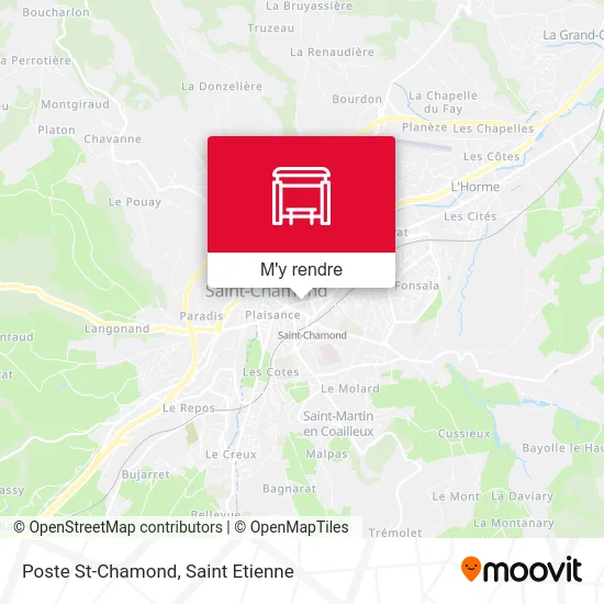 Poste St-Chamond plan