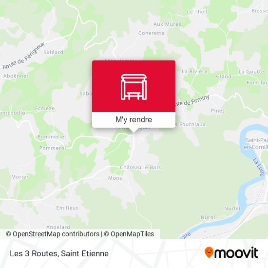 Les 3 Routes plan