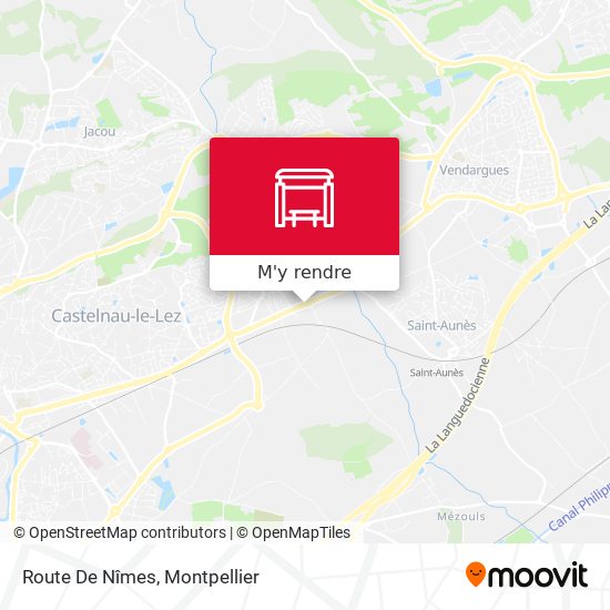 Route De Nîmes plan