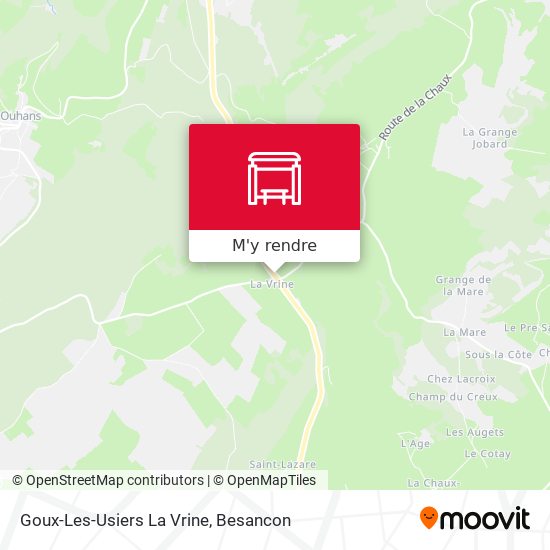 Goux-Les-Usiers La Vrine plan