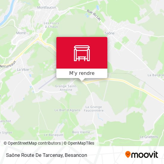 Saône Route De Tarcenay plan