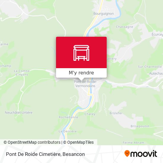 Pont De Roide Cimetière plan
