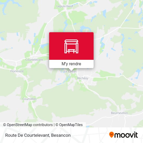 Route De Courtelevant plan