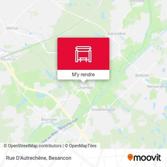 Rue D'Autrechêne plan