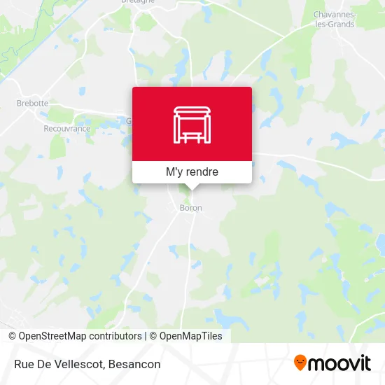 Rue De Vellescot plan